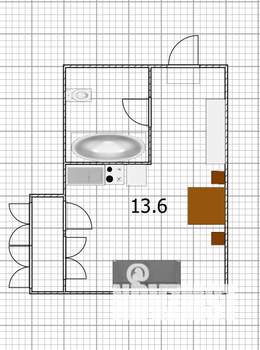 Студия квартира, вторичка, 14м2, 3/9 этаж