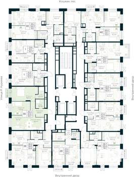 2-к квартира, строящийся дом, 62м2, 15/30 этаж