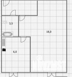 1-к квартира, вторичка, 31м2, 1/5 этаж
