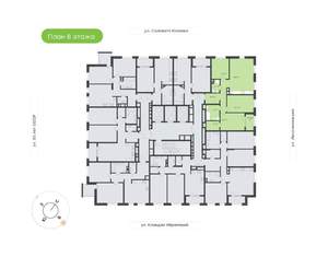 3-к квартира, вторичка, 89м2, 8/25 этаж