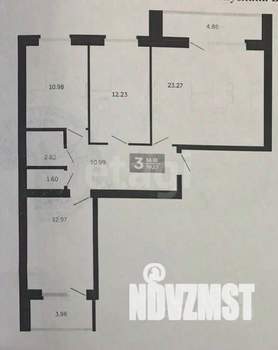 3-к квартира, вторичка, 84м2, 6/10 этаж