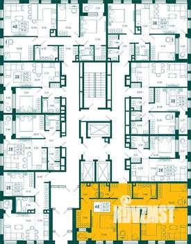 3-к квартира, строящийся дом, 85м2, 2/27 этаж
