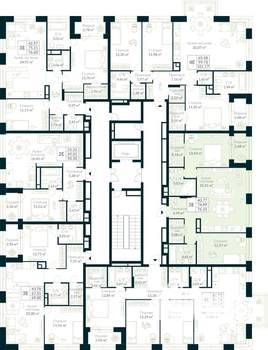 2-к квартира, строящийся дом, 76м2, 9/10 этаж