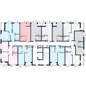 1-к квартира, вторичка, 25м2, 4/22 этаж