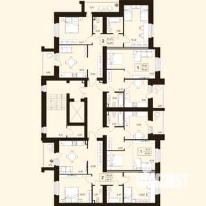 2-к квартира, вторичка, 67м2, 7/10 этаж
