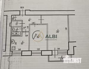 2-к квартира, вторичка, 45м2, 9/9 этаж