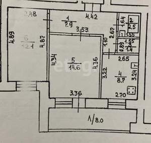2-к квартира, вторичка, 55м2, 5/10 этаж