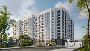 2-к квартира, строящийся дом, 50м2, 9/17 этаж