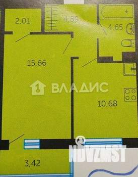 1-к квартира, вторичка, 41м2, 3/9 этаж