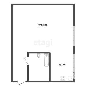1-к квартира, вторичка, 31м2, 1/2 этаж