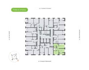 2-к квартира, вторичка, 52м2, 6/24 этаж