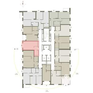 1-к квартира, вторичка, 32м2, 25/25 этаж