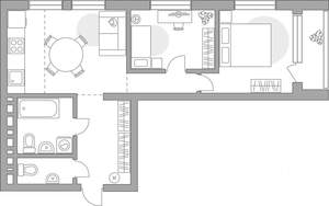 3-к квартира, вторичка, 67м2, 13/23 этаж