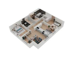 3-к квартира, вторичка, 94м2, 19/25 этаж