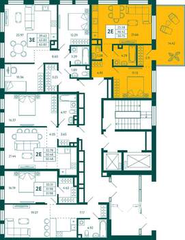 1-к квартира, вторичка, 51м2, 2/18 этаж