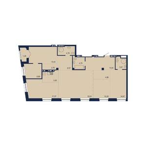 6-к квартира, строящийся дом, 145м2, 7/9 этаж