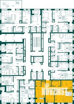 3-к квартира, вторичка, 73м2, 2/29 этаж
