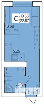 Студия квартира, вторичка, 23м2, 15/25 этаж