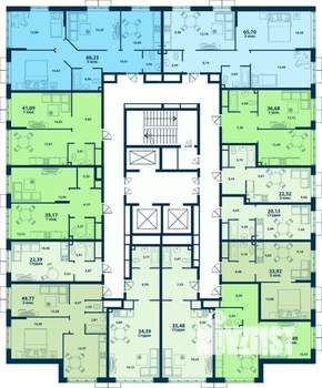 2-к квартира, вторичка, 50м2, 13/24 этаж