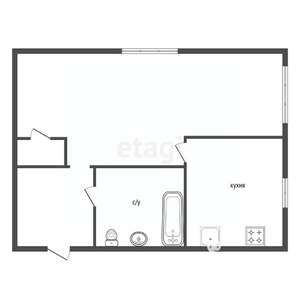 1-к квартира, вторичка, 30м2, 4/5 этаж
