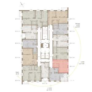 1-к квартира, вторичка, 34м2, 15/25 этаж