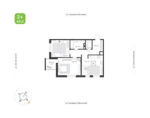 3-к квартира, вторичка, 66м2, 7/24 этаж