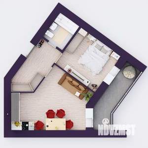 2-к квартира, вторичка, 47м2, 18/20 этаж