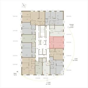 1-к квартира, вторичка, 39м2, 14/20 этаж