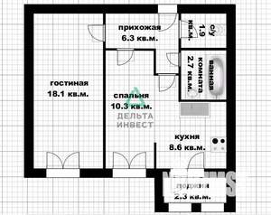 2-к квартира, вторичка, 48м2, 5/15 этаж