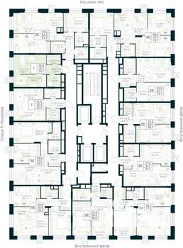 Студия квартира, строящийся дом, 32м2, 13/30 этаж
