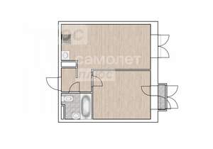 2-к квартира, вторичка, 43м2, 4/31 этаж