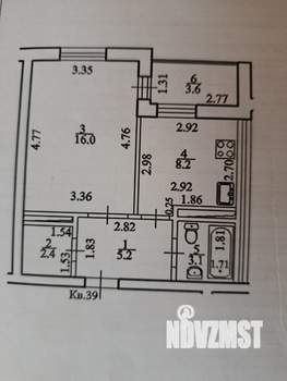 1-к квартира, вторичка, 35м2, 7/10 этаж