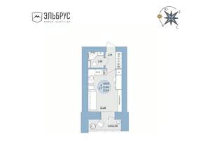 Студия квартира, вторичка, 23м2, 9/20 этаж