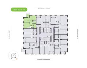 2-к квартира, вторичка, 58м2, 8/25 этаж