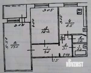 2-к квартира, вторичка, 52м2, 7/12 этаж
