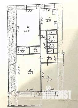 3-к квартира, вторичка, 59м2, 4/9 этаж