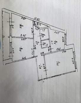 3-к квартира, вторичка, 61м2, 1/9 этаж