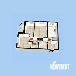 3-к квартира, вторичка, 69м2, 6/25 этаж