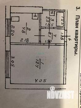 1-к квартира, вторичка, 22м2, 1/9 этаж
