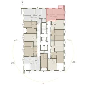 2-к квартира, вторичка, 56м2, 11/25 этаж