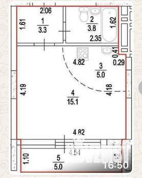 Студия квартира, вторичка, 32м2, 8/23 этаж