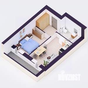 2-к квартира, вторичка, 39м2, 13/20 этаж