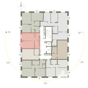 1-к квартира, вторичка, 39м2, 3/10 этаж