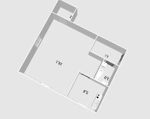 1-к квартира, вторичка, 31м2, 1/5 этаж