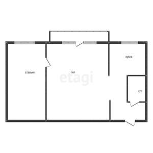 2-к квартира, вторичка, 46м2, 5/5 этаж