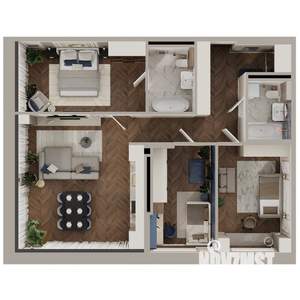 3-к квартира, вторичка, 97м2, 8/18 этаж