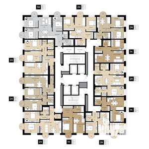 3-к квартира, вторичка, 73м2, 8/25 этаж