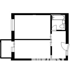 1-к квартира, вторичка, 36м2, 1/5 этаж