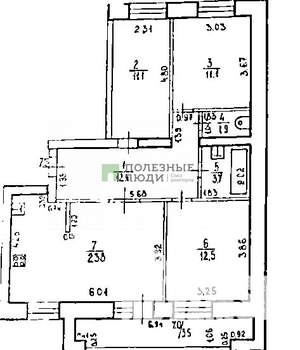 4-к квартира, вторичка, 77м2, 4/6 этаж