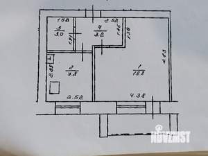 1-к квартира, вторичка, 33м2, 4/5 этаж